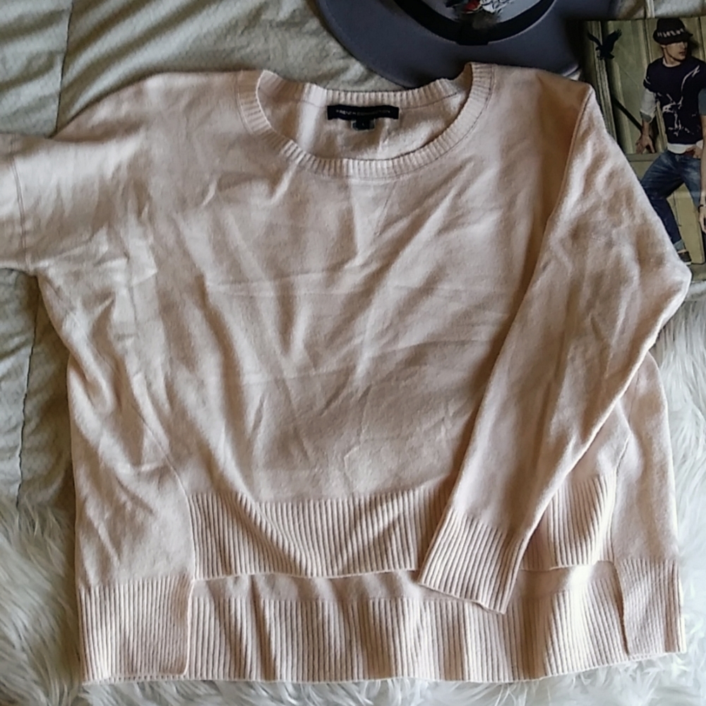 French Connection Pink Cropped Sweater